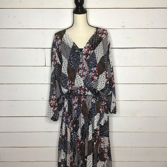 New Tommy Hilfiger Handkerchief Asymmetrical Maxi - Picture 1 of 10